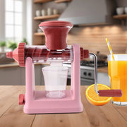 Apex heavy-duty manual juicer set showing all components