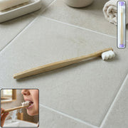 Wooden handle toothbrush set with travel case
