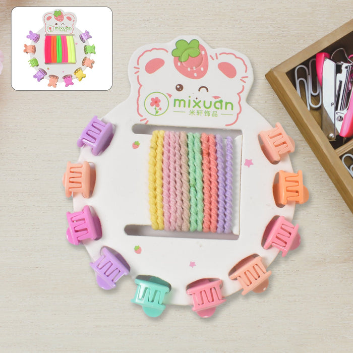 Kids Hair Accessories Set – 22 Pcs Mix Design | Calm & Curl