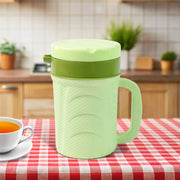 Insulated thermos flask with plastic exterior and steel interior from Bottlart