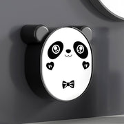 Panda soap storage box holding soap bar