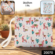 Multipurpose fabric pouch with secure zipper and wrist strap