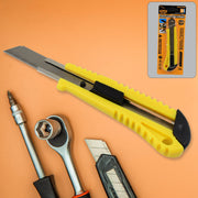 Heavy Duty Cutter Knife in action, precisely cutting through material.