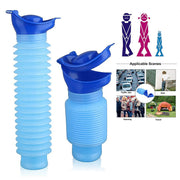 Compact portable urinal bottle foldable with airtight seal for no leaks