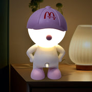 Magical unicorn-themed cartoon LED desk lamp, ideal for illuminating a child's bedroom.