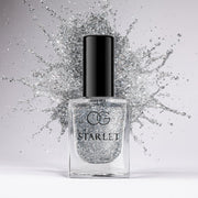 Silver Moonlight Glitter Nail Paint bottle showcasing sparkly silver glitter finish