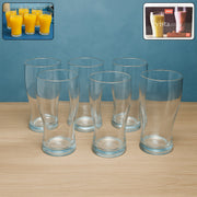 Vista unbreakable pitcher glass set with six clear 350 ML glasses on display