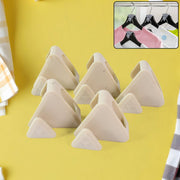 Plastic triangle hanger connector hooks in set of five for closet organization