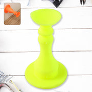 Neon yellow washing machine door holder made of durable rubber