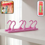 Foldable pink hanger hook rack perfect for small item storage