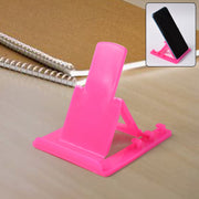 Adjustable plastic mobile phone stand holder in foldable design