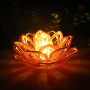 Elegant lotus-shaped LED candle light for home decoration