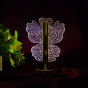 Four-leaf clover design crystal table lamp for home decor