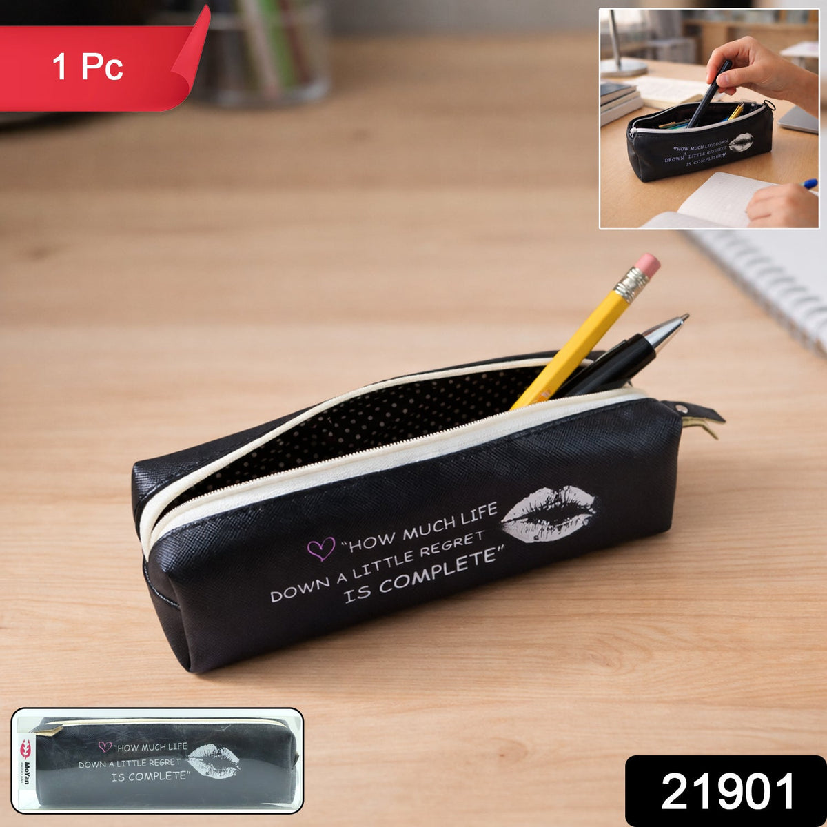 Organizer case showing durable zipper closure