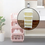 Organivo 5-layer foldable storage cart, perfect for a kitchen or laundry area.