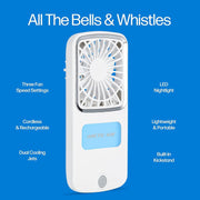 The Arctic Air Freedom personal air cooler in its retail packaging.