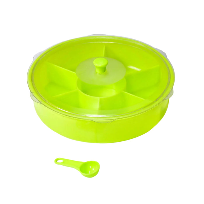 Dry Fruit & Masala Box – Airtight 7-Compartment | Tidy Table