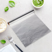 Hygienic food-grade aluminum foil roll, 72 meters, ideal for grilling and baking.
