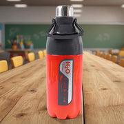 ActiveFlow insulated plastic sports bottle showing leakproof lid and handle