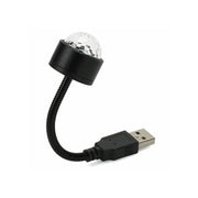 Flexible atmosphere strobe light creating dynamic patterns in a dark room.