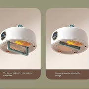 Compact portable clothes dryer showing airflow vents