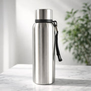 Hot and cold steel water bottle with leak-proof lid