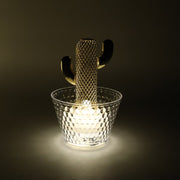 Packaged set of 6 LED flameless decorative cactus candles ready for gifting