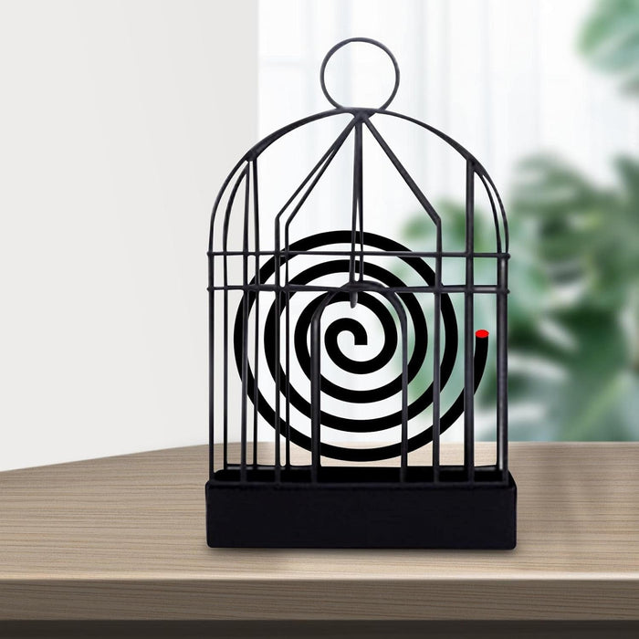Mosquito Coil Holder – Vintage Iron Birdcage Design