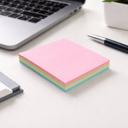 sticky note pad showing 100 sheets in 3x3 inch size