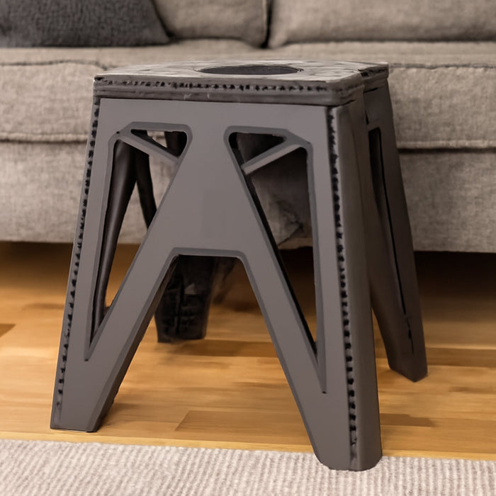 18 Inch Folding Stool – Portable Durable Step & Seating Stool
