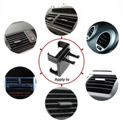 Driver's perspective of the car phone holder, demonstrating easy one-hand operation and accessibility.
