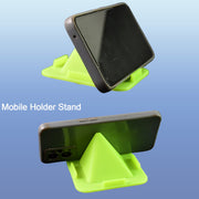 Close-up of pyramid mobile stand's silicone pads providing grip