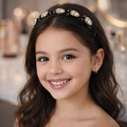 Elegant studded hairband accessory with sparkling crystals