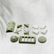 Close-up of the versatile ice mold set, highlighting the cute pig shapes perfect for homemade ice candy.