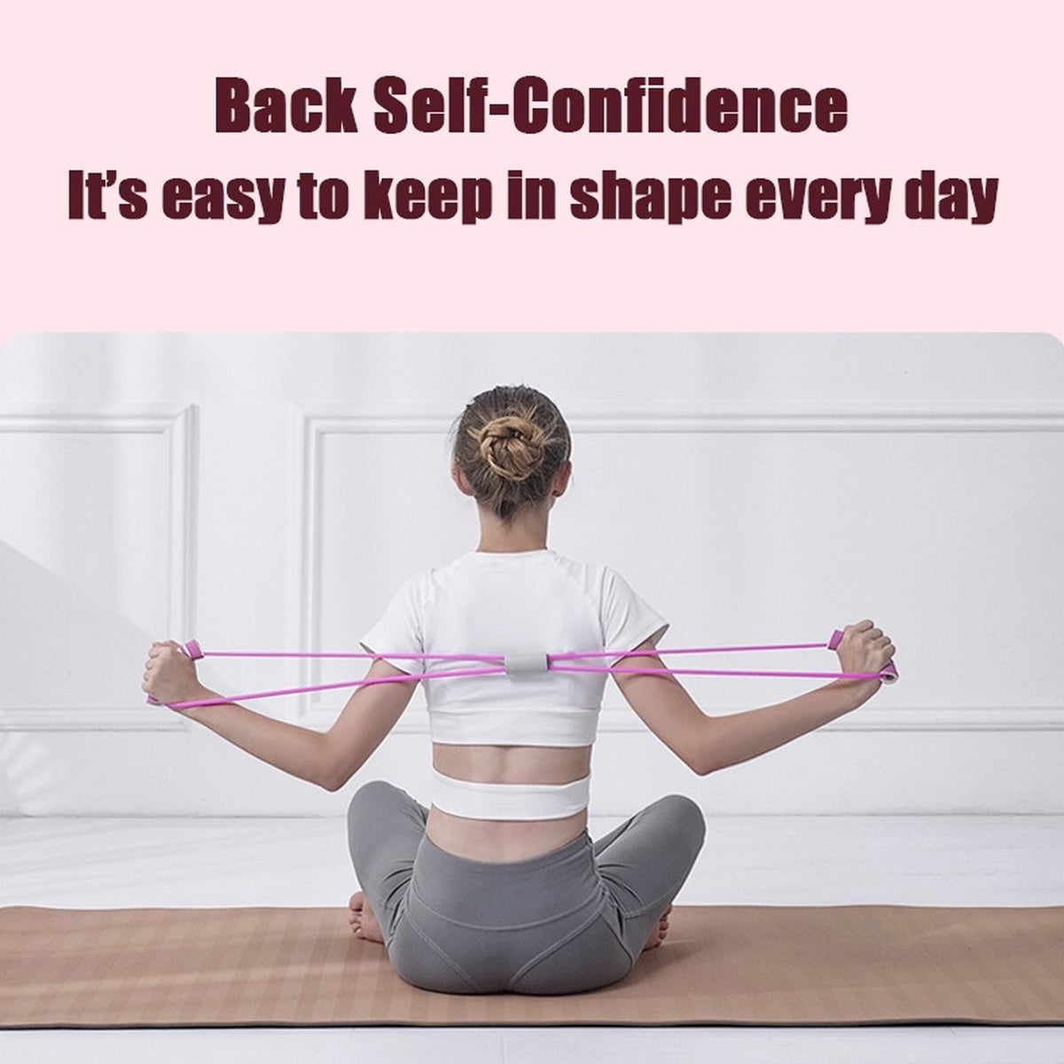 Durable resistance loop band for strengthening exercises and physical therapy.