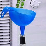 Easy-to-clean plastic funnel, safely placed in a dishwasher rack.