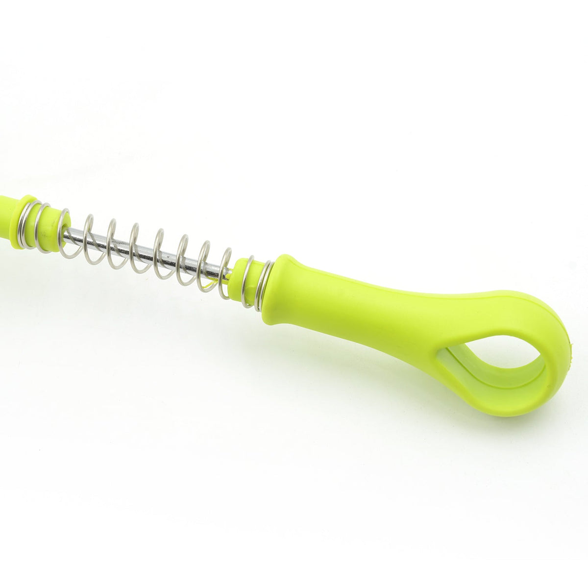 Top-down view of the potato masher, highlighting its unique perforated mashing plate.