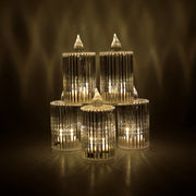 Decorative LED flameless candle light casting ambient glow indoors