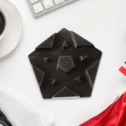 Set of two multi-angle mobile phone holders with geometric hexagonal design