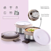 Compact insulated lunch box ideal for travel and outdoor meals