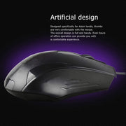 Modern wired optical mouse designed for enhanced productivity and precision.