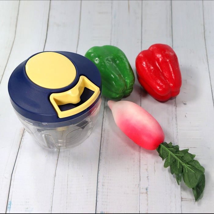 Vegetable Chopper – 4 Blades, 650ml Capacity | CookAura