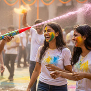 Outdoor Holi water blaster toy for garden and park play