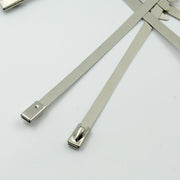 WipeTech's corrosion-resistant stainless steel cable fasteners against a metallic background.