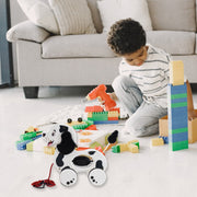 Happy Pup toddler pull along toy promoting motor skill development