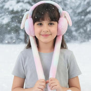 Plush soft winter earmuffs ear covers designed for kids