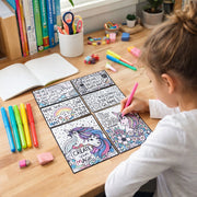 Theme colouring poster featuring fun designs from kids activity poster set