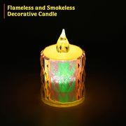 Various LED tealight candles displayed, highlighting their versatile use as decorative lights.