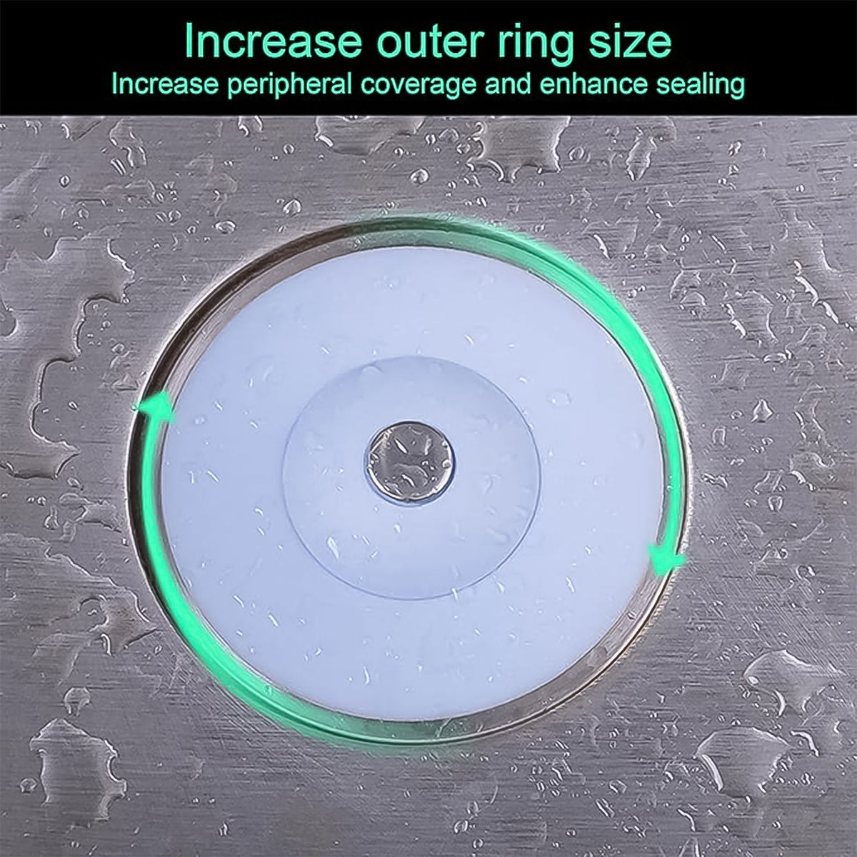 Close-up of smart blue silicone sink drainer cap for multipurpose sink protection