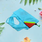 Foldable and washable reusable grocery bags displayed, emphasizing convenience and sustainability.